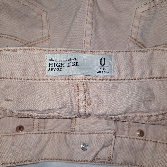 Abercrombie&fitch button fly distressed shorts size 0 - Picture 6 of 6